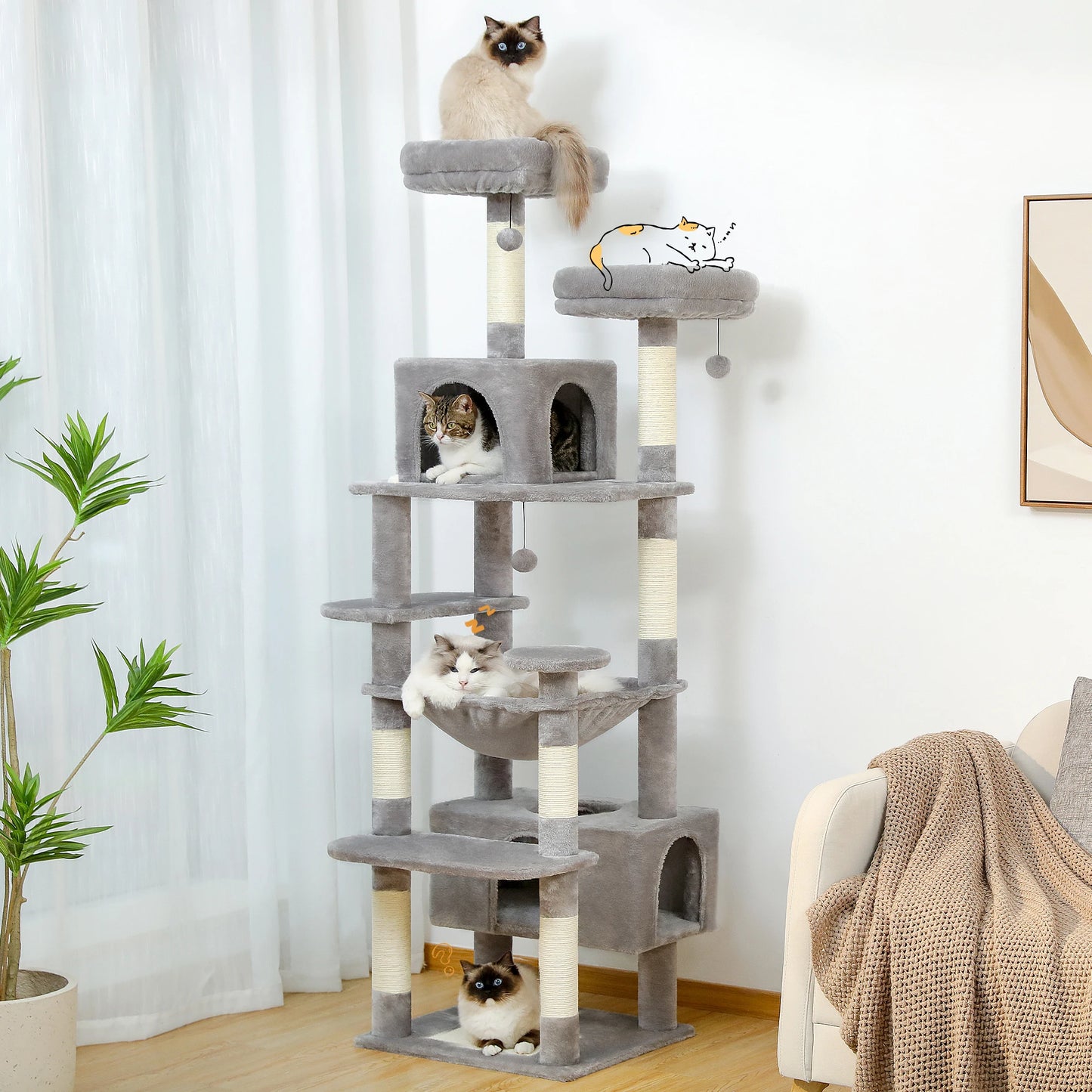 Furbn Loft Tower - The Modern High-Rise for Cats Who Rule the Room