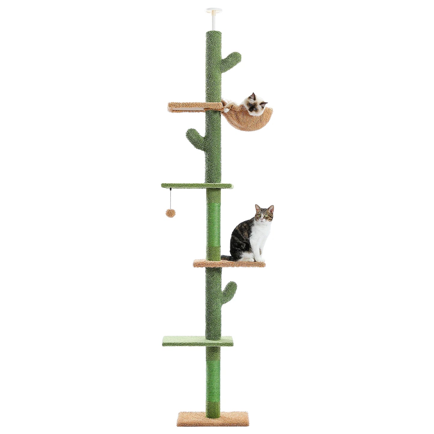 Furbn Verde Series — Floor-to-Ceiling Cactus Cat Tower for Modern Homes